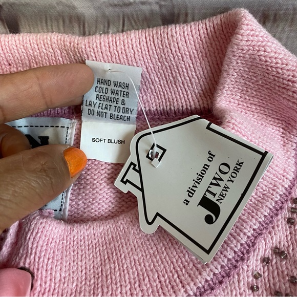 Storybook Knits “Soft Blush” Cardigan Sweater Limited Edition Beaded SZ 3XL - Picture 6 of 11